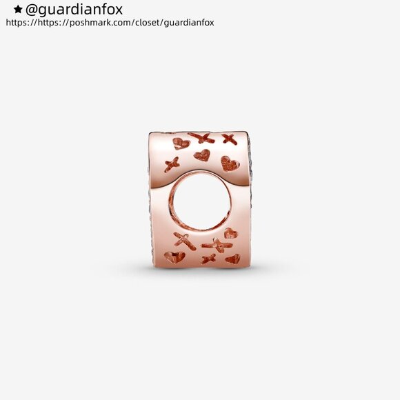 Pandora Sparkling Freehand Heart Charm - Picture 4 of 6